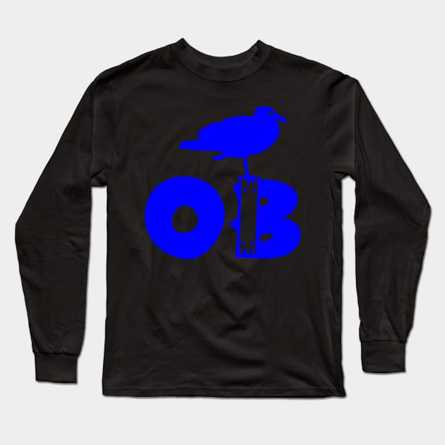 Ocean Beach Stumpy Blue Long Sleeve T-Shirt by EnolaReven